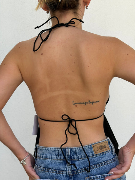 TOP TACHAS MINI NEGRO
