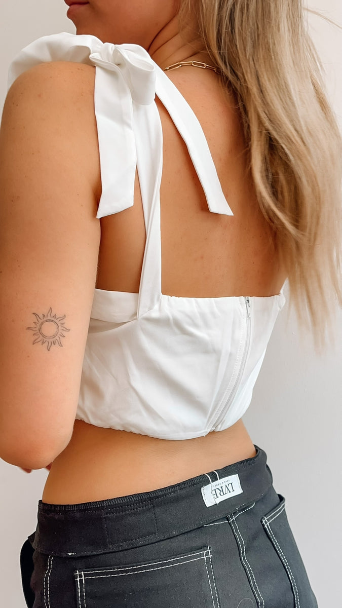 CORSET AMARRAS BLANCO